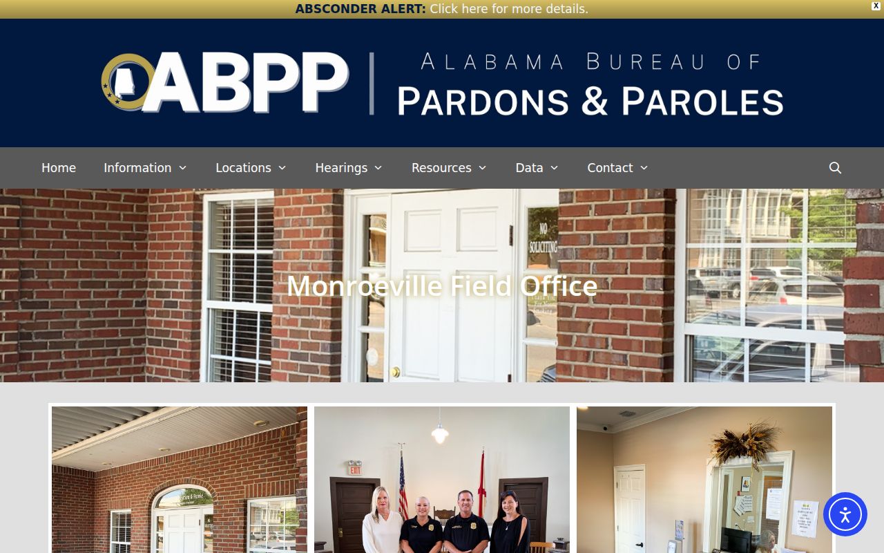 ABPP Monroeville Field Office page for Monroe County parole and probation release supervision